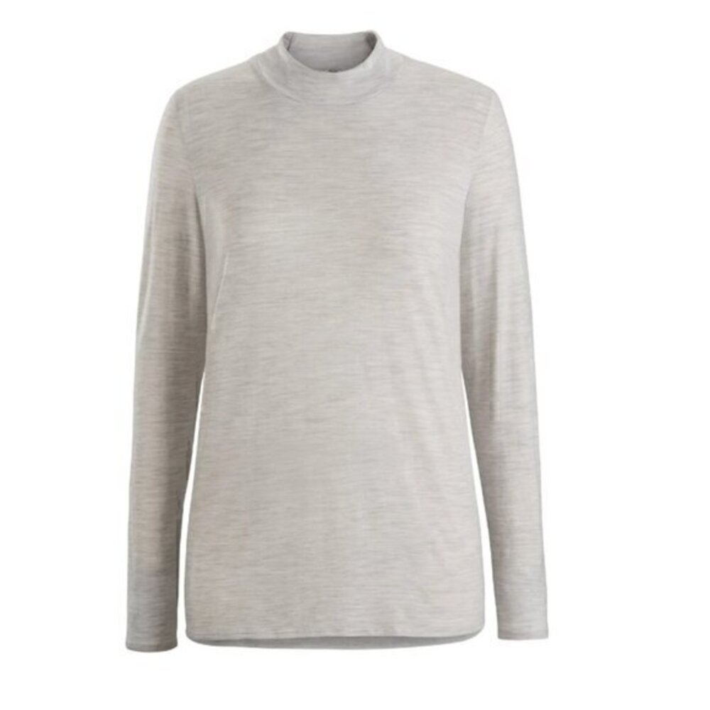 Arc'teryx Veilance Size M Long Sleeve Mock Neck Frame Shirt Top Heathered Gray